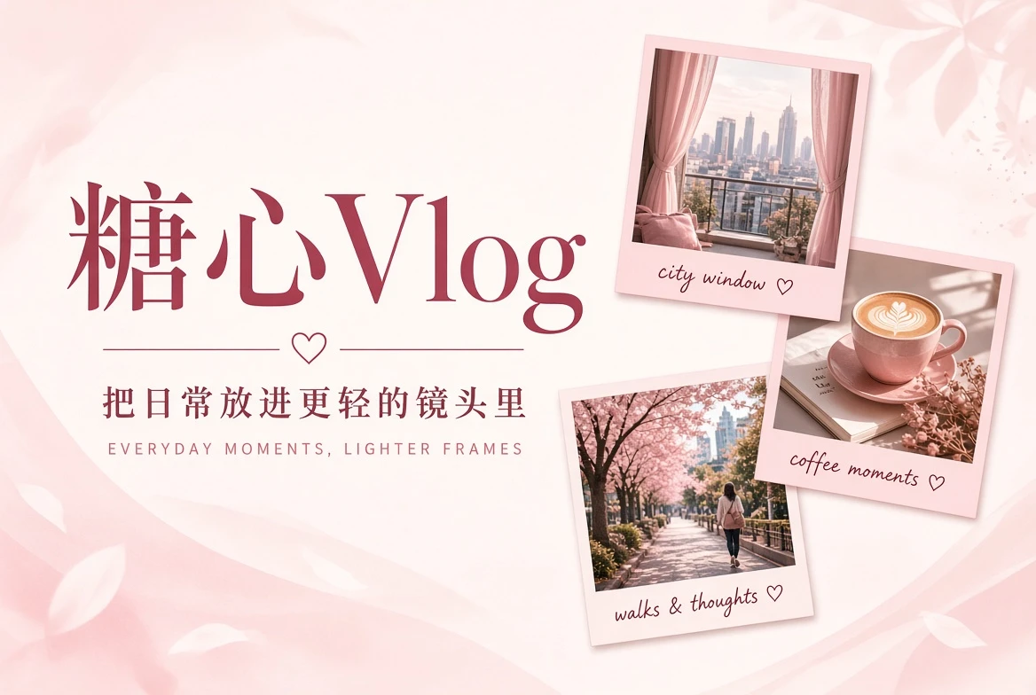 糖心Vlog 日常城市与影像主题完整封面