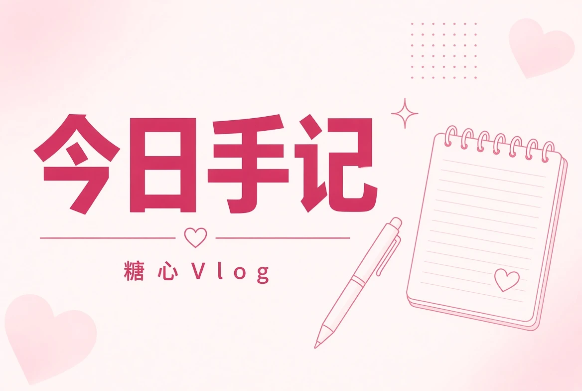 糖心Vlog今日便笺插画
